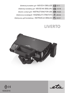 Instrukcja Eta Livero 4155 90000 Kontakt grill