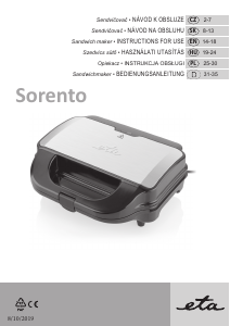 Manual Eta Sorento 3151 90010 Contact Grill