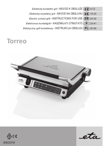 Manual Eta Torreo 7155 90000 Contact Grill