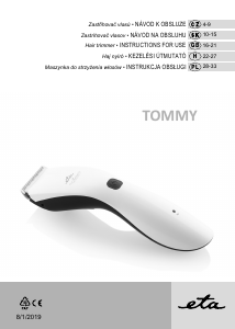 Manuál Eta Tommy 4345 90000 Zastřihávač vlasů