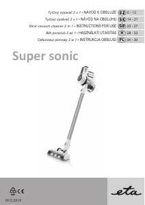 Manual Eta Supersonic 0231 90000 Vacuum Cleaner