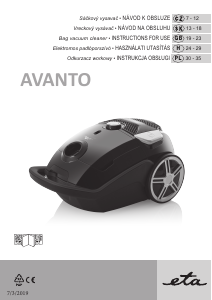 Manual Eta Avanto 1519 90000 Vacuum Cleaner