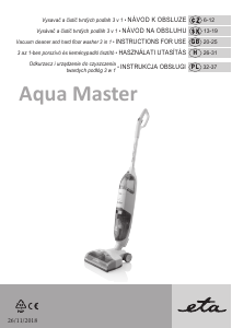 Instrukcja Eta AquaMaster 1230 90000 Odkurzacz