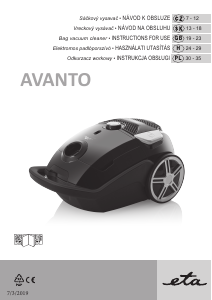 Manual Eta Avanto 3519 90000 Vacuum Cleaner