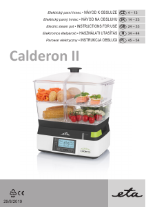 Manual Eta Calderon II 1134 90010 Steam Cooker