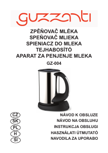 Priročnik Guzzanti GZ 004 Penilec mleka