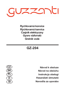 Instrukcja Guzzanti GZ 204 Czajnik