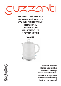 Manual Guzzanti GZ 206 Kettle