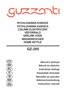 Instrukcja Guzzanti GZ 205 Czajnik