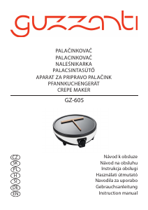Priročnik Guzzanti GZ 605 Naprava za peko palačink