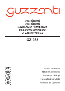 Instrukcja Guzzanti GZ 988 Nawilżacz
