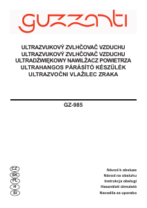 Instrukcja Guzzanti GZ 985 Nawilżacz