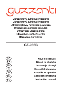 Instrukcja Guzzanti GZ 986B Nawilżacz