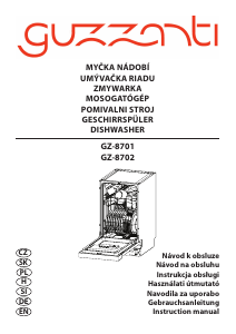 Manual Guzzanti GZ 8701 Dishwasher