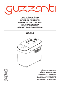 Instrukcja Guzzanti GZ 635 Automat do chleba