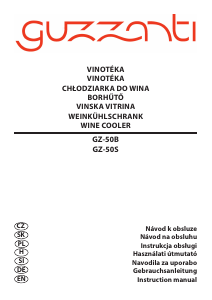 Instrukcja Guzzanti GZ 50S Chłodziarka do wina