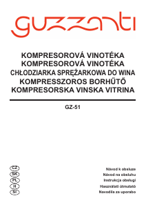 Instrukcja Guzzanti GZ 51A Chłodziarka do wina