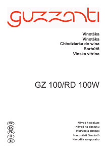 Instrukcja Guzzanti GZ 100 Chłodziarka do wina