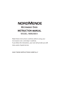 Manual Nordmende NM825BIX Microwave