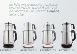 Handleiding Homend Royaltea 1710 Theezetapparaat