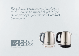 Kullanım kılavuzu Homend Heatrow 1614 Çaydanlık