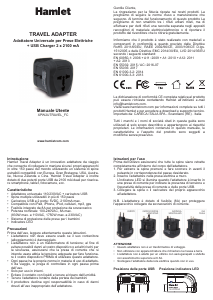 Manuale Hamlet XPW2UTRAVEL Adattatore da viaggio