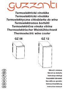 Instrukcja Guzzanti GZ 08 Chłodziarka do wina