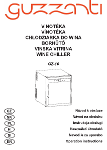 Instrukcja Guzzanti GZ 16 Chłodziarka do wina