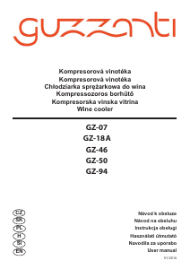 Handleiding Guzzanti GZ 18A Wijnklimaatkast