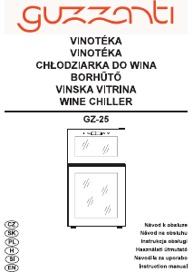 Instrukcja Guzzanti GZ 25 Chłodziarka do wina
