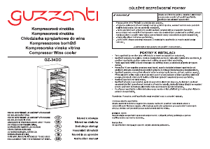 Használati útmutató Guzzanti GZ 34DD Borszekrény