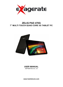 Manual Exagerate XZPAD470G Zelig Pad Tablet