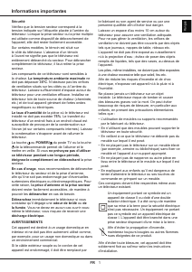 Mode d’emploi Thomson 55UE6400 Téléviseur LCD