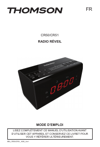 Mode d’emploi Thomson CR51 Radio-réveil