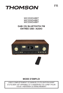 Manual Thomson MIC255IDABBT Stereo-set
