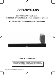 Manuale Thomson SB100BT Altoparlante