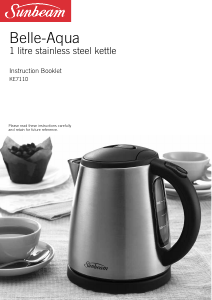 Bruksanvisning Sunbeam KE7110 Vattenkokare