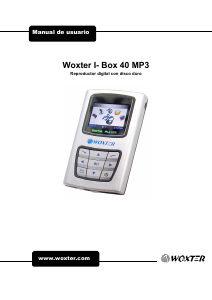 Manual de uso Woxter i-Box 40 Reproductor de Mp3