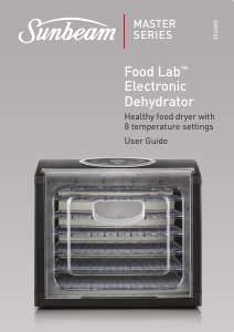 Manual Sunbeam DT6000 Food Dehydrator