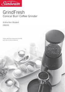 Manual Sunbeam EM0440 Coffee Grinder