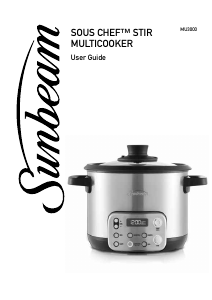 Manual Sunbeam MU3000 Multi Cooker