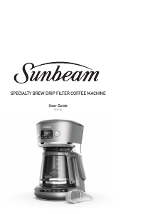 Manual Sunbeam PC8100 Coffee Machine