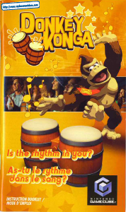 Mode d’emploi Nintendo GameCube Donkey Konga