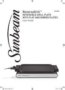 Manual Sunbeam HG3300 Table Grill