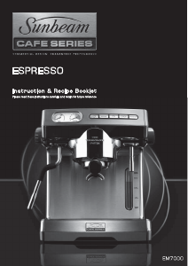 Manual Sunbeam EM7000 Espresso Machine