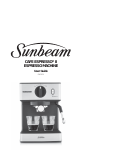 Manual Sunbeam EM3820 Espresso Machine