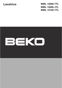 Manuale BEKO WML 15066 JTL Lavatrice