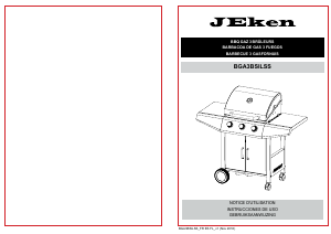 Manual de uso Jeken BGA3BSILSS Barbacoa
