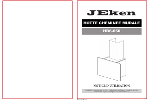 Mode d’emploi Jeken HB6-650 Hotte aspirante
