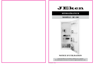 Mode d’emploi Jeken BC-248 Réfrigérateur
